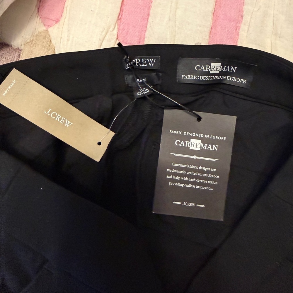 J. Crew New Kate 4 Season Stretch Black Women's Trousers Pants NWT 10T - Picture 7 of 10